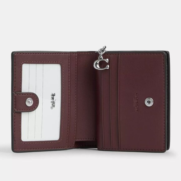 🎁 Coach Snap Wallet With Bow Print - Picture 2 of 9